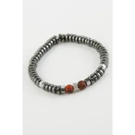 Hematit Ceyt Doğaltaş Bileklik-Antrasit