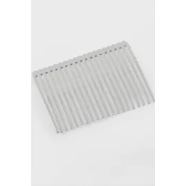 Dalgalı Metal Tarak 1 Adet-Gümüş Rengi