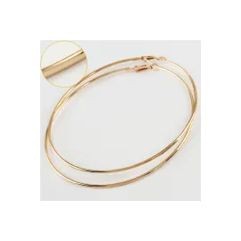 İnce Boru Metal Halka Küpe 8-9-10 cm-8 cm