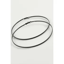 Noktalı Metal Halka Küpe 8-9-10 cm-9 cm