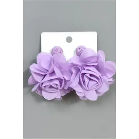 Gül Zr Model Küpe-Mor