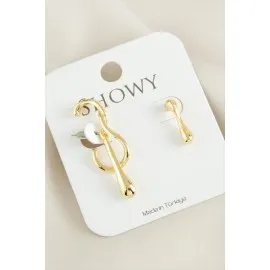 Gitar Yeni Sezon Metal Küpe-Sarı