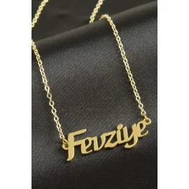 Fevziye Isimli Kolye -Sarı