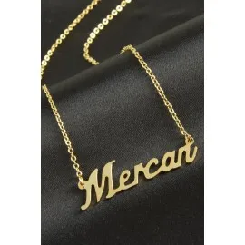 Mercan Isimli Kolye -Sarı