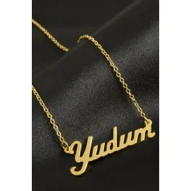 Yudum Isimli Kolye -Sarı