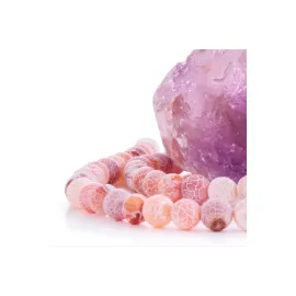 8 mm Mat Akik Taşı-Turuncu