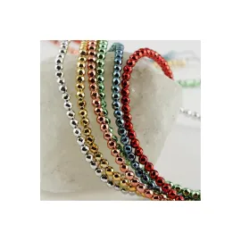 4 mm Fasetli Hematit Taşı-Roz