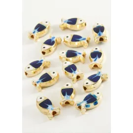 Balık Mineli Bileklik Ve Kolye Ucu Aparatı 1 Adet-Mavi