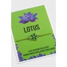 Lotus Karakteri İp Bileklik-Renkli