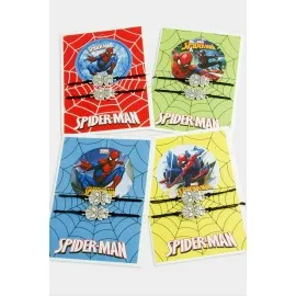 2 Adet Örümcek Adam İp Bileklik-Siyah