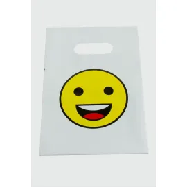 13X20 Emoji El Tutma Poşet Paketi 50 Adet-Beyaz