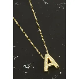 A Harfli Balon Kolye-Sarı