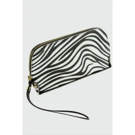 Zepra Dikdörtgen Deri Cüzdan-Beyaz