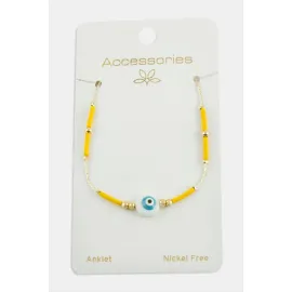 Nazar Miyoki Boncuk Halhal-Sarı