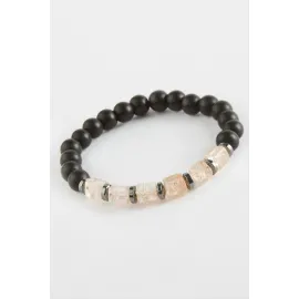 Necef Onix Doğaltaş Bileklik-Siyah