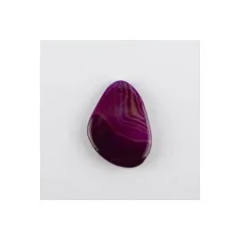 Özel Kesim Doğaltaş Plaka Akik Kolye Ucu-Mor