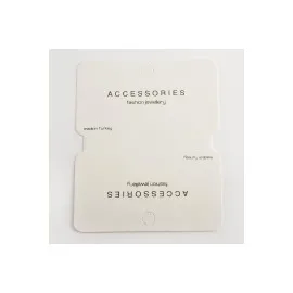 Lüks Kolye Kartı-Beyaz