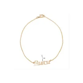 Burcu Isimli Kolye -Sarı