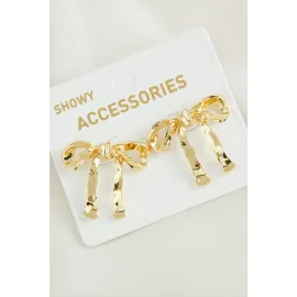 Fiyong Yeni Sezon Metal Küpe-Sarı