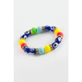 Boncuklu Çocuk Bileklik-Renkli