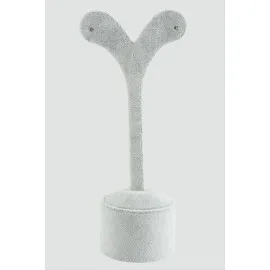 Golf Anfora Kumaş Kaplamalı Küpe Standı-Gri