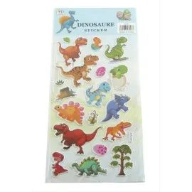 Dinazor Kabartmalı Sticker-Mavi