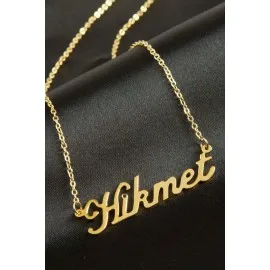Hikmet İsimli Kolye -Sarı