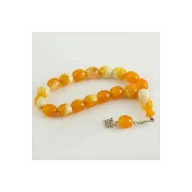 17Li Oval Şakşak Tesbih-Güneş Sarısı