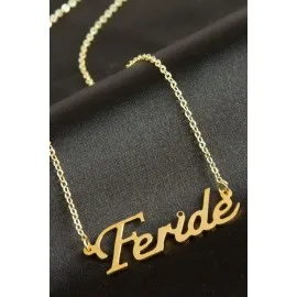 Feride isimli kolye -Sarı