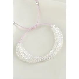 Üçlü Kristal Bileklik-Şeffaf