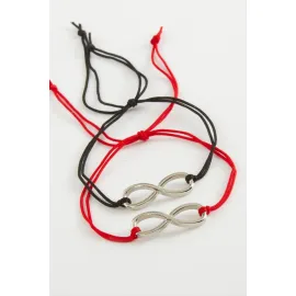 2 Adet Sonsuzluk İp Bileklik-Renkli