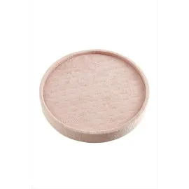 Yuvarlak Ahşap Anfora Kumaş Piercing Küpelik 20 Cm-Bordo