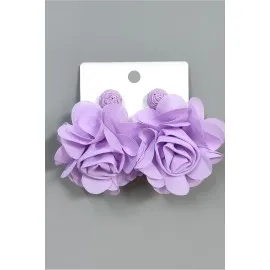 Gül Zr Model Küpe-Mor