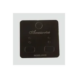 Siyah Renkli Küpe Kartı 200 Adet-Siyah