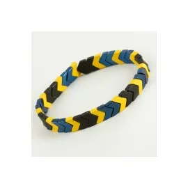 Taraftar Çavuş Hematit Doğaltaş Bileklik-Renkli