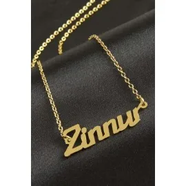 Zinnur Isimli Kolye -Sarı