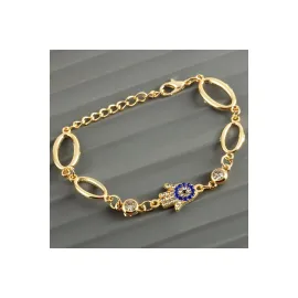 Ftm Taşlı Trend Bileklik-Sarı