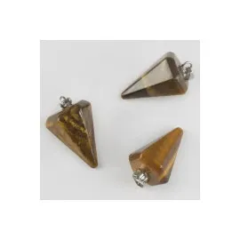 Kaplangözü Pandül Doğaltaş Kolye Ucu-Kahverengi