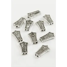 Karışık Desenli Tesbih İmame Aparatı 50 Gram-Gümüş Rengi