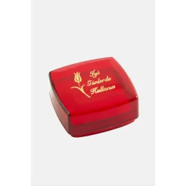 İyi Günlerde Kullanın Yazılı Gram Altın Kutusu Büyük-Kırmızı