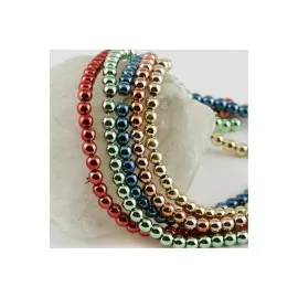 Hematit Taşı 6 Mm-Altın Rengi