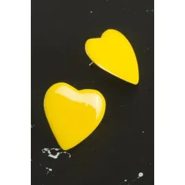 Kalp Yeni Sezon Mineli Küpe-Su Yeşili