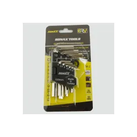 10 Adet Allen Anahtar Takımı-Gümüş Rengi