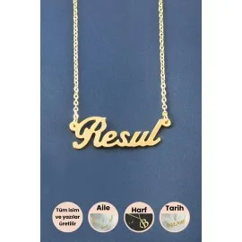 Resul İsimli Kolye-Sarı