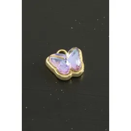 Kelebek Taşlı Tek Kulplu Aparat 1 Adet-Sarı