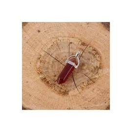 Akik Point Kolye Ucu-Kahverengi