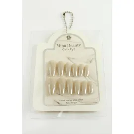 Mina Beauty Kedi Gözü Takma Tırnak-Krem