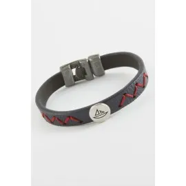 Gemi Kaliteli Suni Deri Bileklik-Lacivert