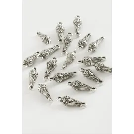 Oval Tesbih Püskül Ara Aparatı 50 Gram-Gümüş Rengi