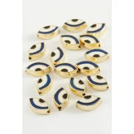 Göz Mineli Bileklik Ve Kolye Ucu Aparatı 1 Adet-Lacivert